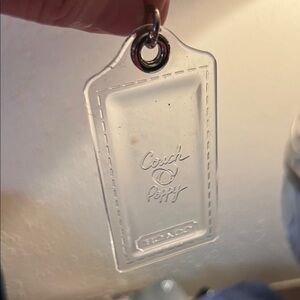 Coach Poppy Clear Hangtag